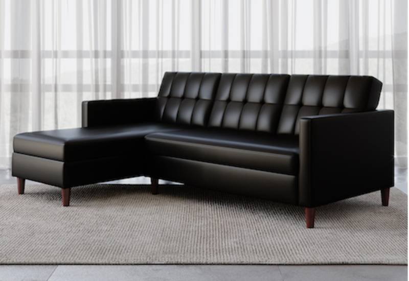 DHP Hartford Storage Sectional Futon with Chaise