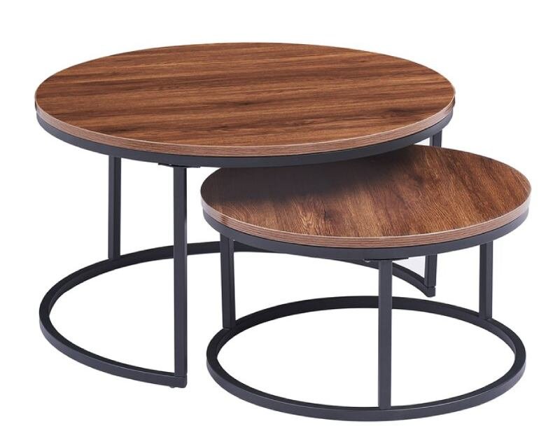 Enrique Extendable Frame 2 Nesting Coffee Tables