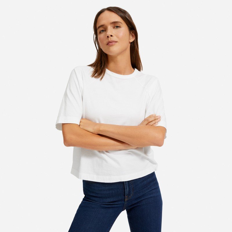Everlane The Organic Cotton Boxy Raglan Tee