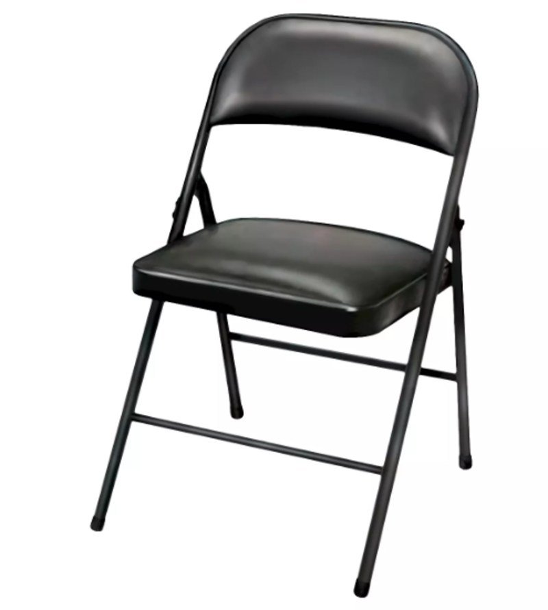 Plastic Development Group Folding Chair Vinyl Padded Black