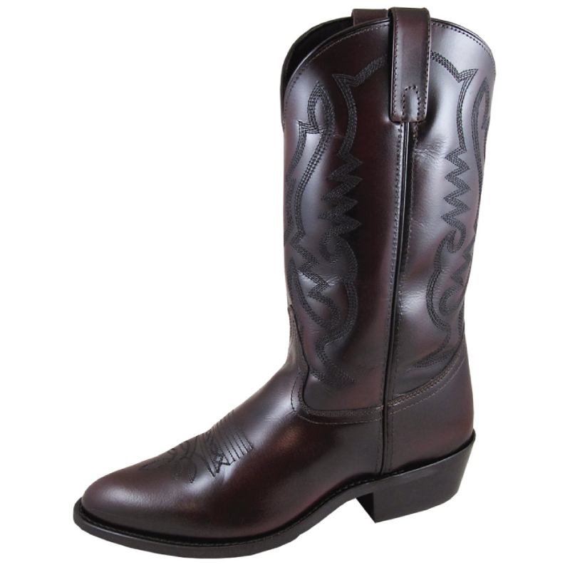 Smoky Mountain Boots Denver Black Cherry Leather Cowboy Boo