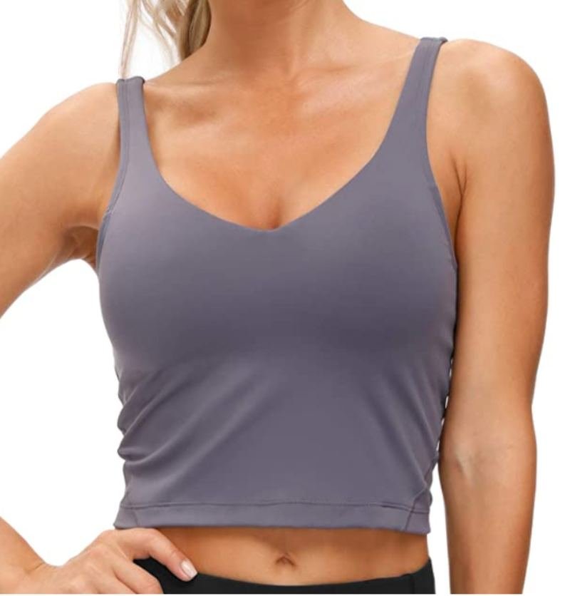 The Gym People Longline Sports Bra Workout Tank